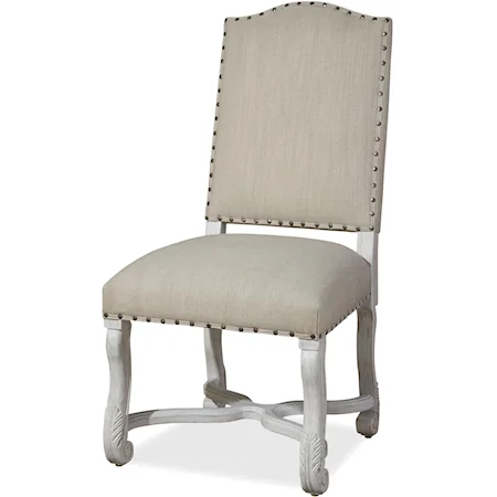 Friend's Upholstered Chair with Nailhead Trim